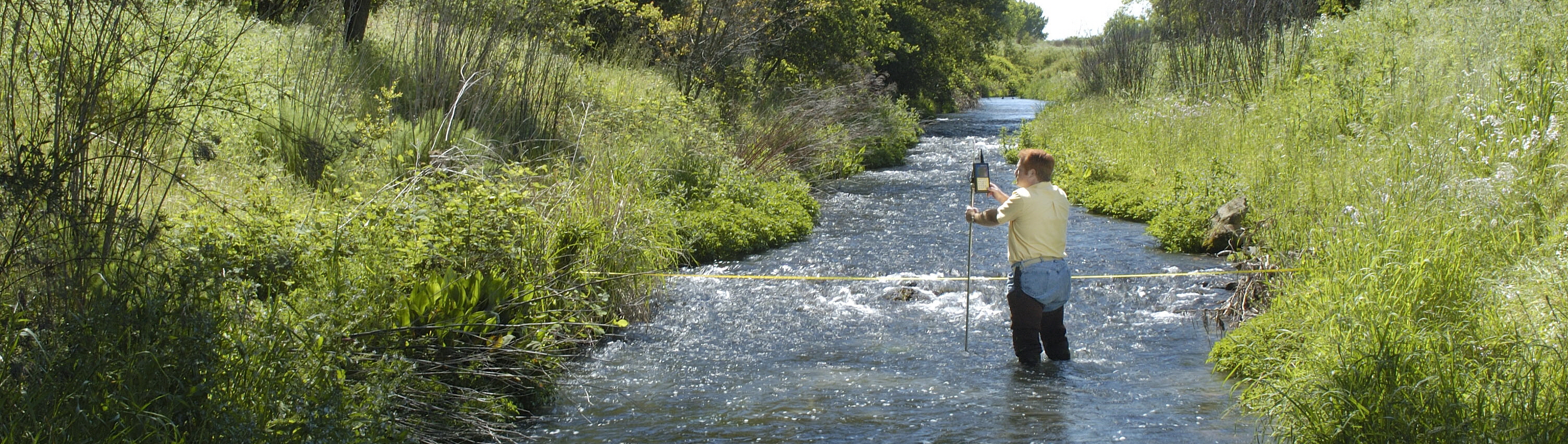 AquaCalc Pro in Stream Wading