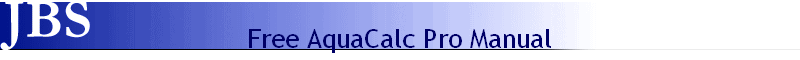 Free AquaCalc Pro Manual