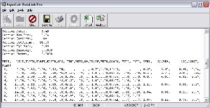 DataLink Pro screen (click to view)